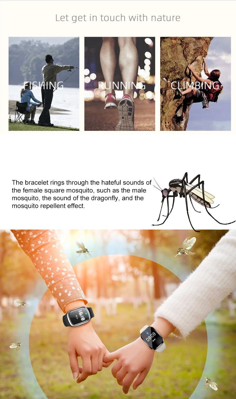 Mosquito repellent wristband 
ultrasonic rechargeable USB