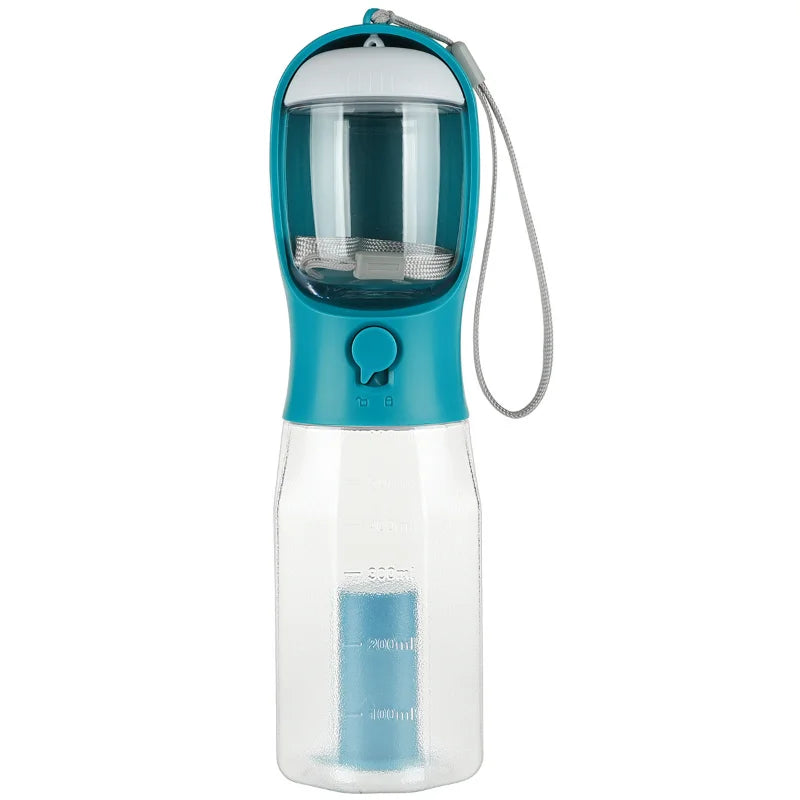 600ml Portable Dog Water Bottle with Poop Bag Dispenser Pet Feeder for Cat Dog Bowl Outdoor Puppy Drinking Bowl Food Container