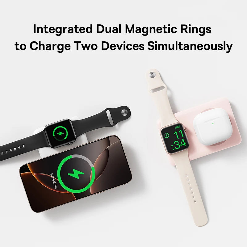Baseus 27W Magnetic Power Bank 10000mAh 15W Wireless Charging External Battery For iPhone iWatch AirPods Samsung Xiaomi Poco