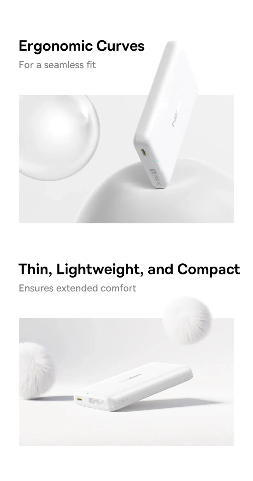 Baseus 27W Magnetic Power Bank 10000mAh 15W Wireless Charging External Battery For iPhone iWatch AirPods Samsung Xiaomi Poco