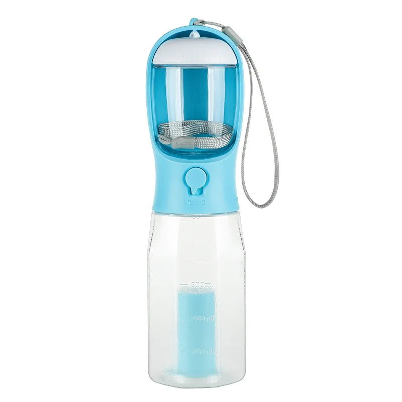 600ml Portable Dog Water Bottle with Poop Bag Dispenser Pet Feeder for Cat Dog Bowl Outdoor Puppy Drinking Bowl Food Container