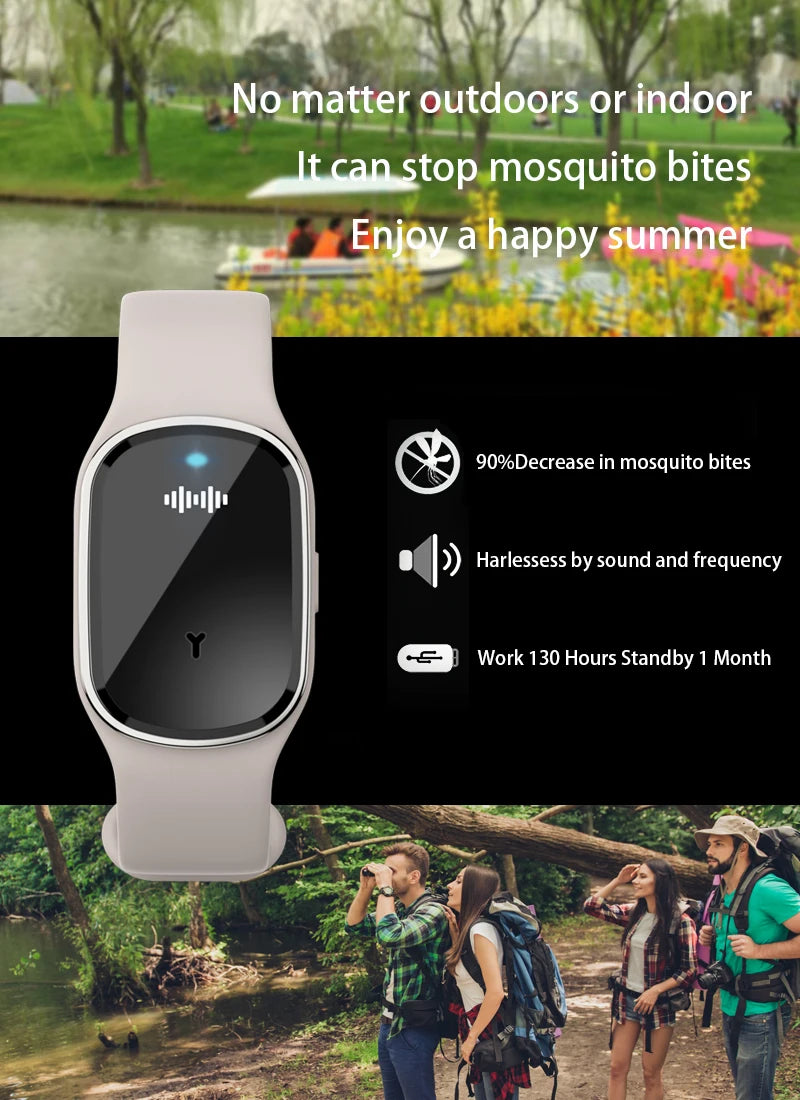 Mosquito repellent wristband 
ultrasonic rechargeable USB