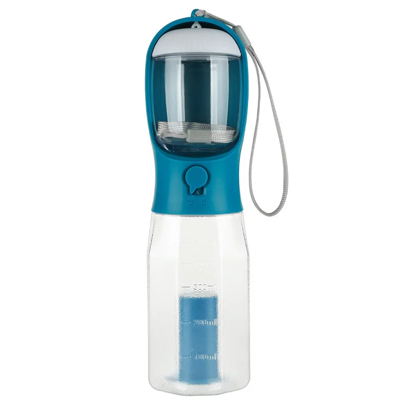 600ml Portable Dog Water Bottle with Poop Bag Dispenser Pet Feeder for Cat Dog Bowl Outdoor Puppy Drinking Bowl Food Container