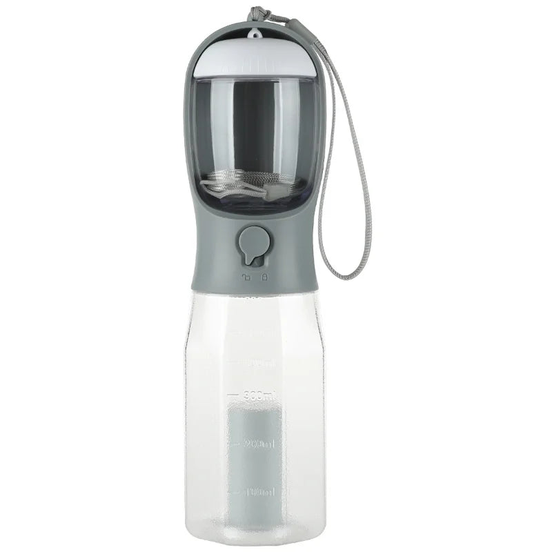 600ml Portable Dog Water Bottle with Poop Bag Dispenser Pet Feeder for Cat Dog Bowl Outdoor Puppy Drinking Bowl Food Container
