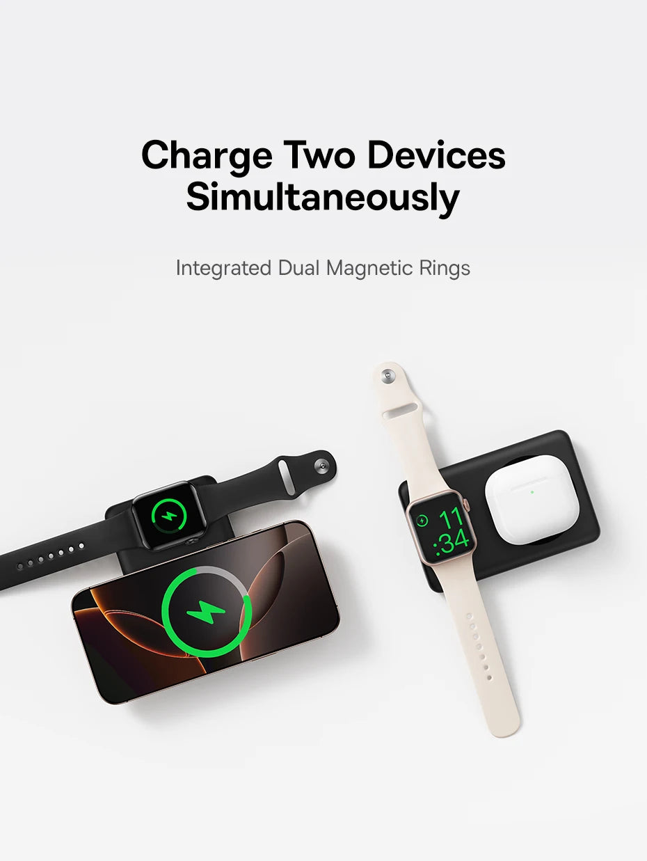 Baseus 27W Magnetic Power Bank 10000mAh 15W Wireless Charging External Battery For iPhone iWatch AirPods Samsung Xiaomi Poco