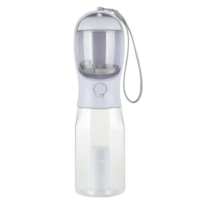 600ml Portable Dog Water Bottle with Poop Bag Dispenser Pet Feeder for Cat Dog Bowl Outdoor Puppy Drinking Bowl Food Container